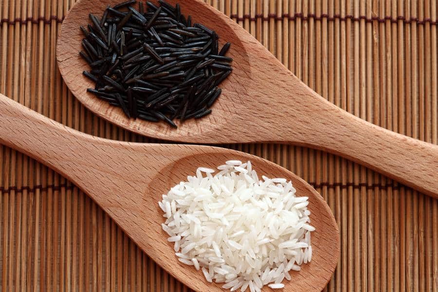 Wilder Reis und Basmati Reis