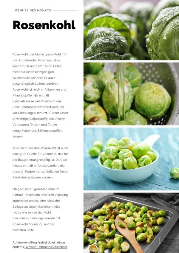 Newsletter-Magazin Be in Balance - Gemüse des Monats - Faktencheck Rosenkohl